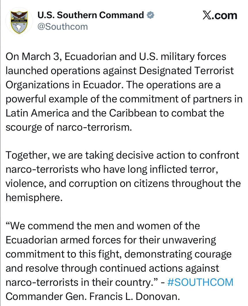 США тем временем начали еще одну войну