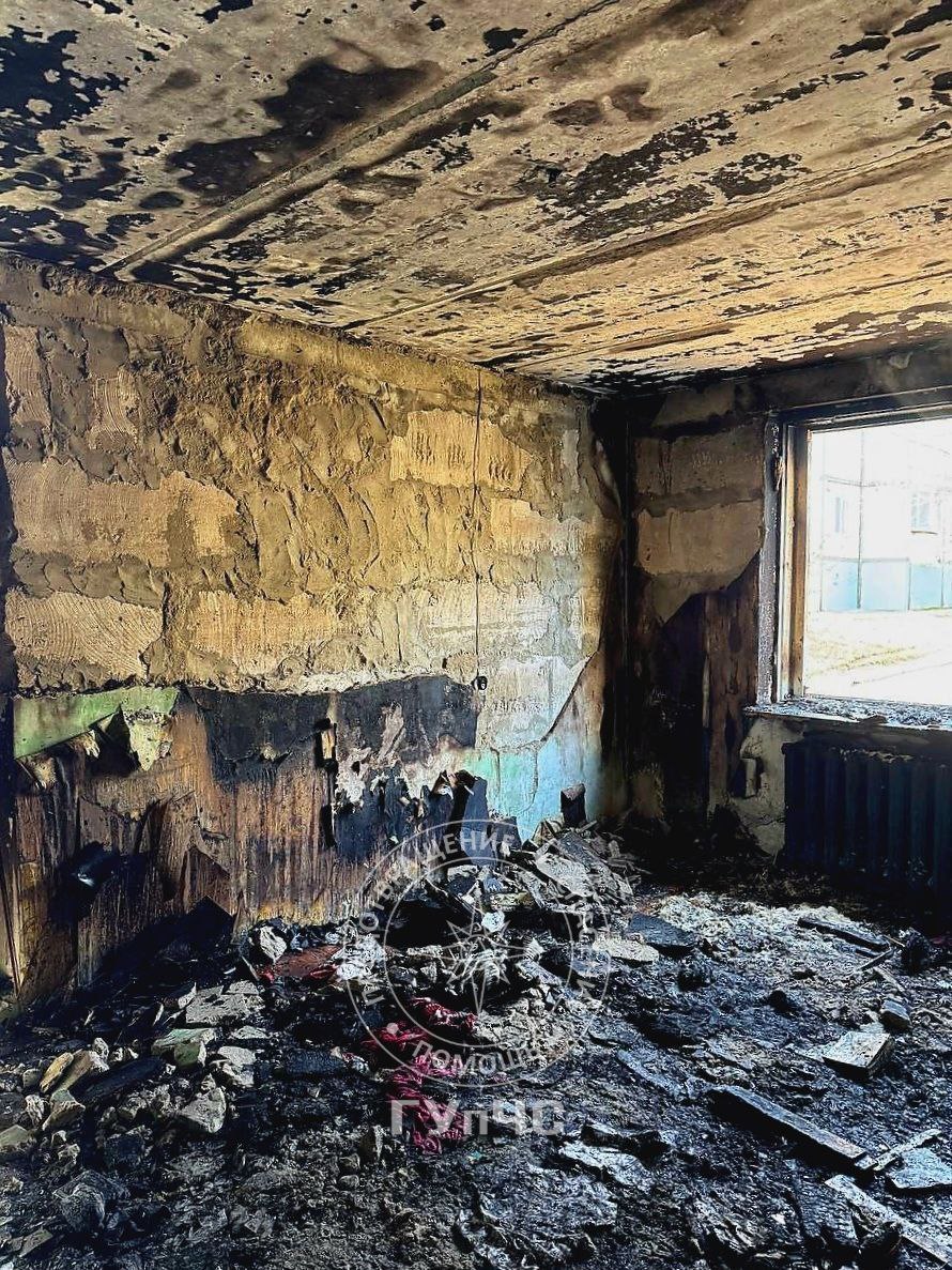 Пожар в Бендерах. Возгорание произошло на улице Панфилова в квартире на первом этаже