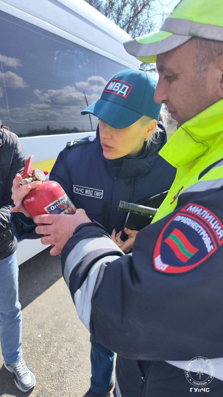 718 автомобилей проверили на наличие огнетушителей за два дня совместной операции ГАИ и ГУпЧС