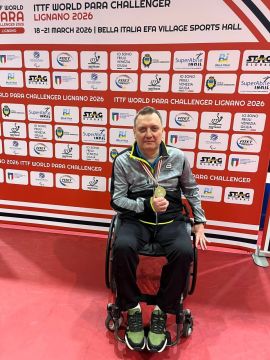 Приднестровский паратеннисист Дмитрий Лавров завоевал «бронзу» на турнире ITTF World Para Challenger Lignano в Италии