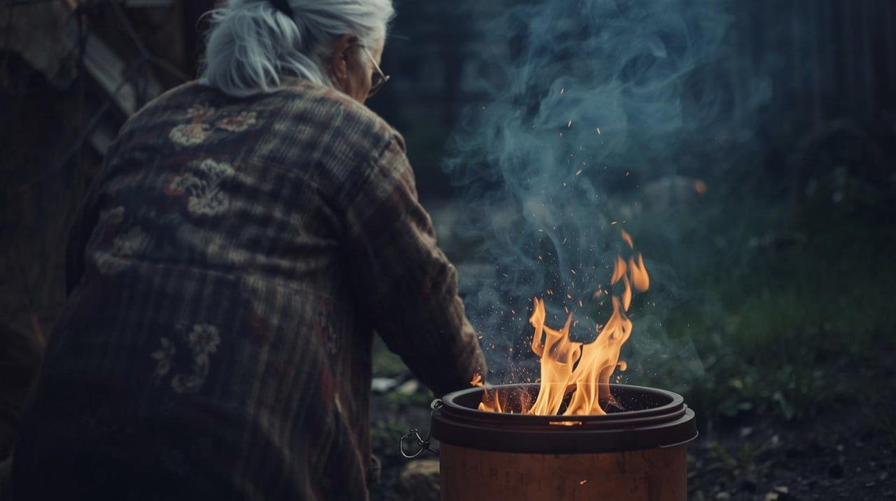 ПЕНСИОНЕРКА СЖИГАЛА МУСОР И ПОЛУЧИЛА ОЖОГИ