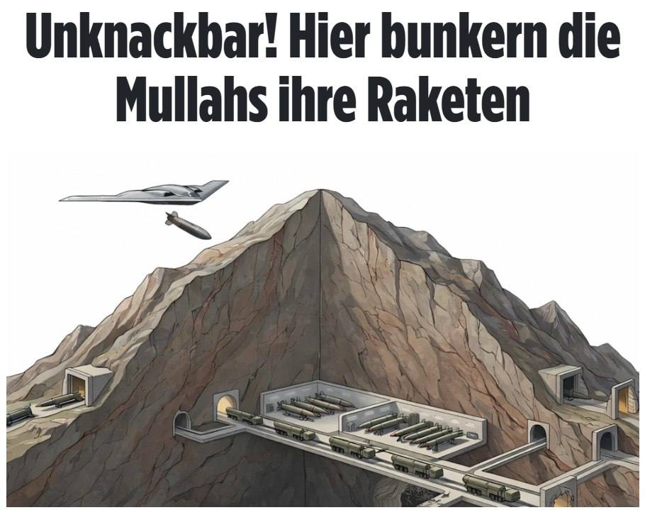 Иран прячет ракеты в непробиваемых бункерах, перед которыми бессильны любые американские бомбы, — Bild