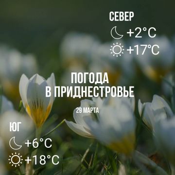 Днём – до +18°С, местами кратковременный дождь