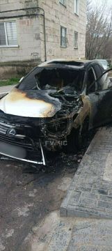 Так выглядит «Лексус» после короткого замыкания