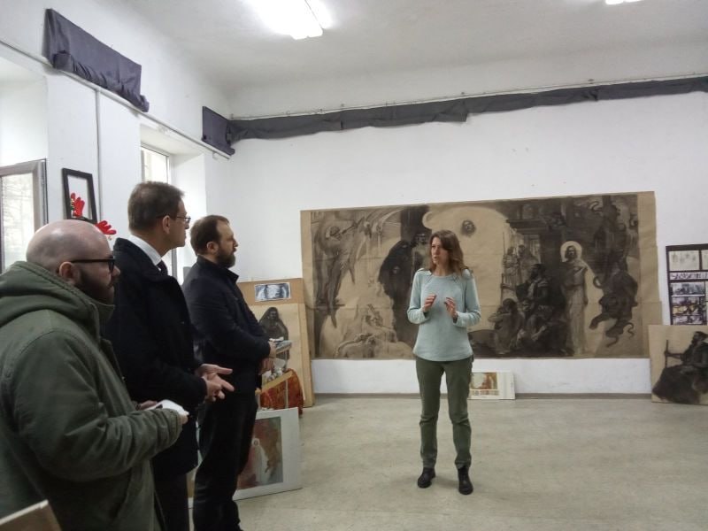 Делегация посольства Германии во главе с Послом Хубертом Книршем посетила Бендерский высший художественный колледж им. В.И. Постойкина Делегация посольства Германии во главе с Послом Хубертом Книршем посетила Бендерский высший художественный колледж им. В.И. Постойкина