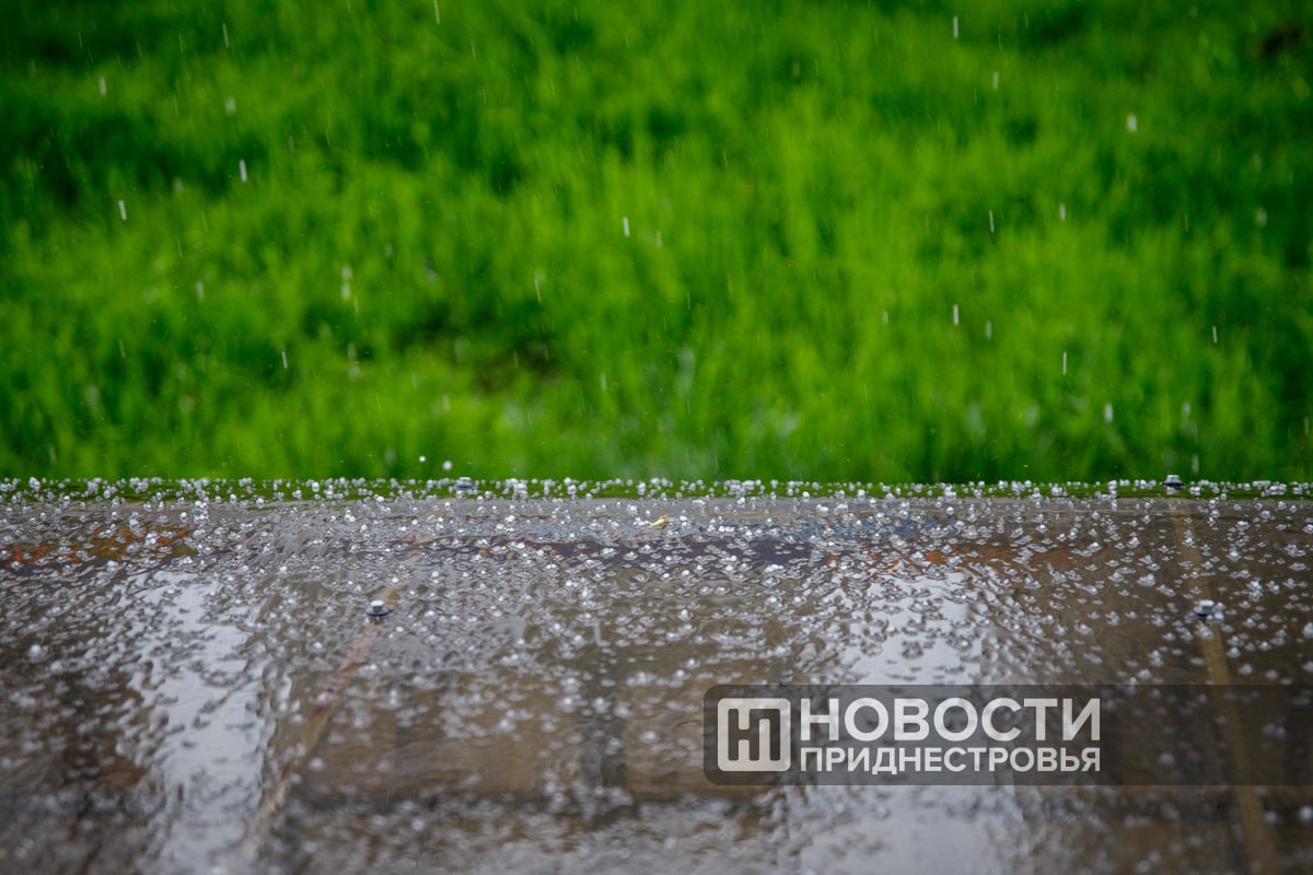 Град в начале апреля – редкое явление