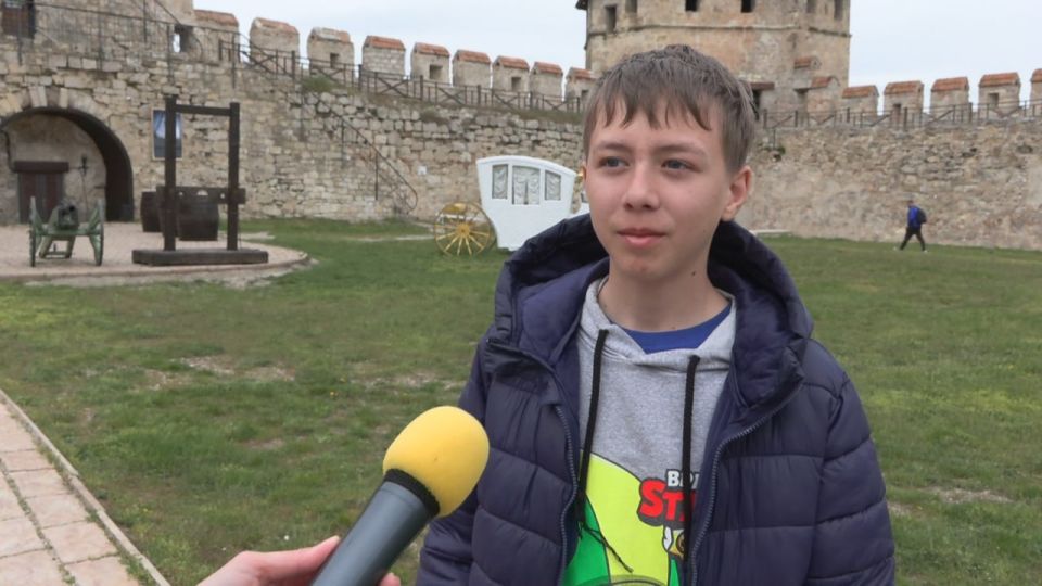 Влад Мельник, ученик Каменской школы №2, поделился впечатлениями от экскурсии по Бендерской крепости