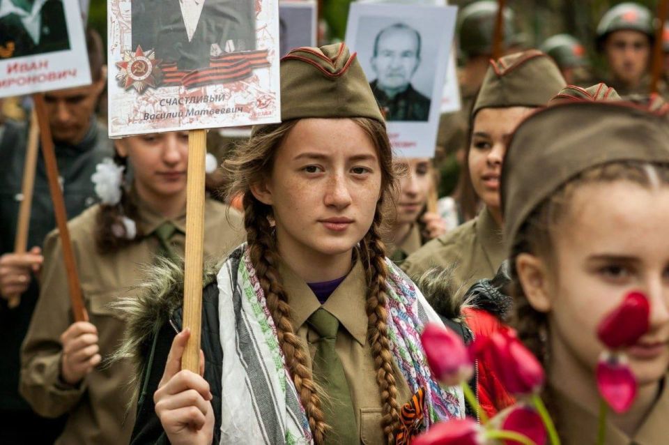 Бессмертный полк в прошлом году в Тирасполе Бессмертный полк в прошлом году в Тирасполе