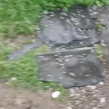 Град выпал в Дубоссарах