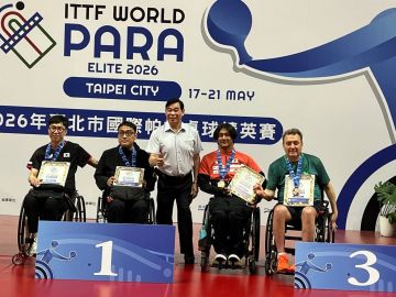 ������������� ������� ������ � ��������� ������ ������� ITTF World Para Elite Taipei