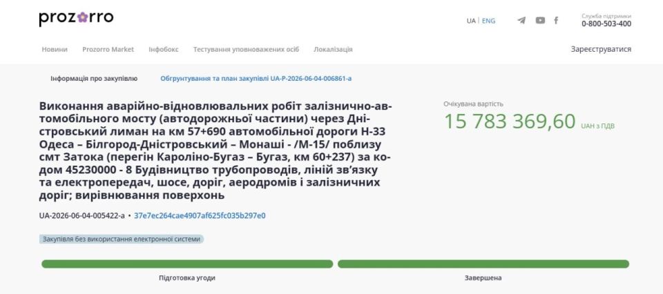Два майора: Противник сообщает о российских комбинированных ударах по мосту в Затоке Два майора: Противник сообщает о российских комбинированных ударах по мосту в Затоке