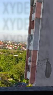 В Черноморске бессмертный мужик заснял прилёт шахеда в свой дом