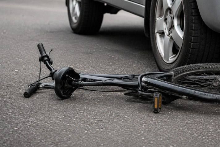 Юный велосипедист попал под колёса автомобиля