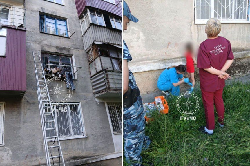 Восьмилетняя девочка выпала из окна, когда развешивала вещи на третьем этаже в гостях у подружки в Бендерах