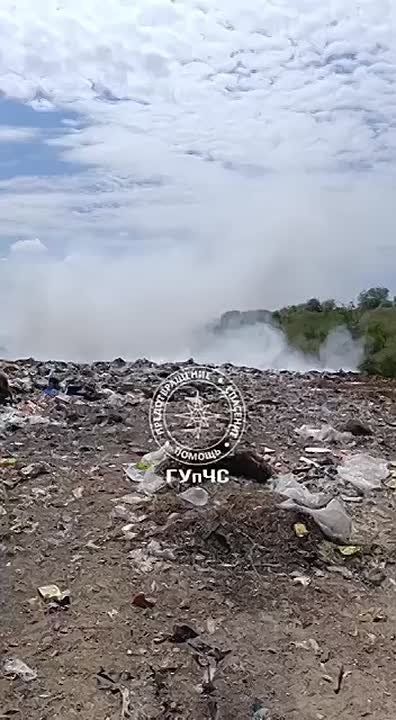Ещё одна свалка горит в Слободзейском районе между Чобручами и Глиным
