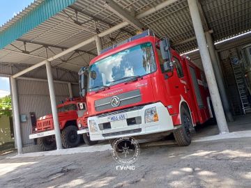 В селе Ержово огнеборцы тушили летнюю кухню