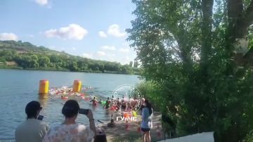 Сотрудники ГУпЧС обеспечили безопасность соревнований HI-TRAIL, которые прошли сегодня в Гоянском водохранилище