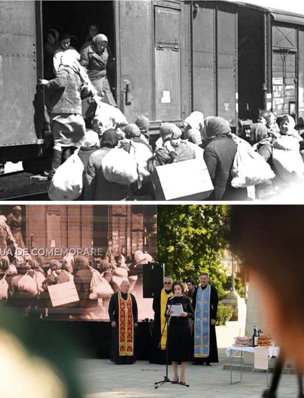 В Кишиневе историческое фото отправки женщин на принудительные работы в нацистскую Германию выдали за фото депортации молдаван в Сибирь