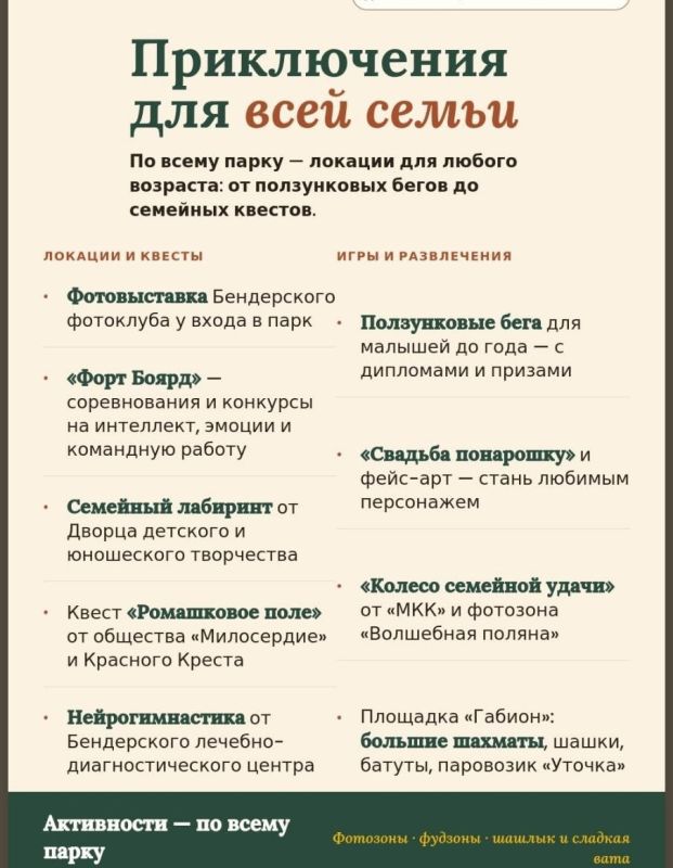 В Бендерской крепости пройдёт Фестиваль ко Дню семьи, любви и верности В Бендерской крепости пройдёт Фестиваль ко Дню семьи, любви и верности