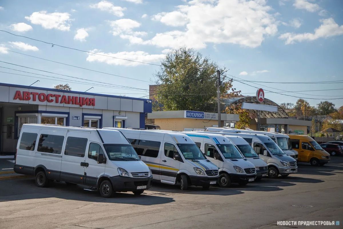 С 1 августа маршрутки из Тирасполя в Кишинёв и Одессу будут отправляться с автостанции у Зелёного рынка