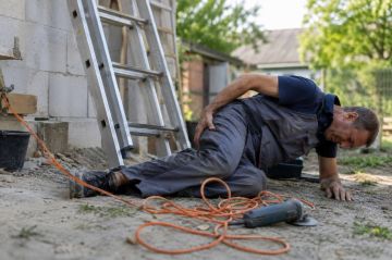 В Парканах мужчина получил травму при падении с лестницы