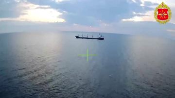 Удар при помощи БпЛА «Герань» по сухогрузу в Черном море, который двигался в направлении порта Черноморска Одесской области