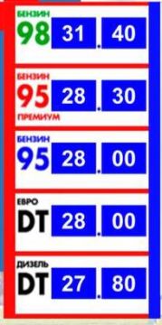 Обновление вышло. +20 коп Бензин и дизель сравнялись в цене