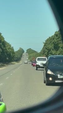 Колона машин тянется от Григориополя