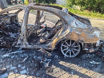 Всё что осталось от автомобиля гендира "Уралдронзавода" Владимира Ткачука
