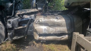 ДТП в Рыбницком районе. . На автодороге Тирасполь – Каменка, между сёлами Михайловка и Жура, 7 августа произошло столкновение автомобилей Toyota и MAN