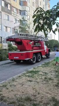 Пожар в жилом доме в Тирасполе по ул. Милева