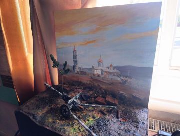 Эта диорама — работа учащихся столичной школы, завоевавшая Гран-при на республиканском конкурсе