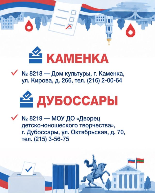 20 сентября жители Приднестровья, имеющие российское гражданство, смогут принять участие в голосовании на выборах депутатов Госдумы России 20 сентября жители Приднестровья, имеющие российское гражданство, смогут принять участие в голосовании на выборах депутатов Госдумы России