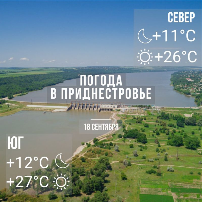 Днём – до +27°С, без осадков
