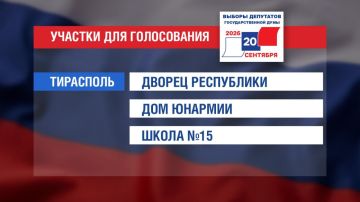 Избирательные участки во всех городах Приднестровья работают до 8 часов вечера