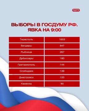 Выборы в Госдуму РФ. Явка по городам