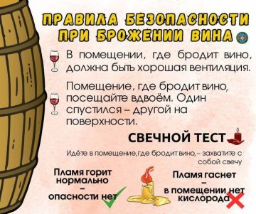 ГУпЧС: виноделие и безопасность