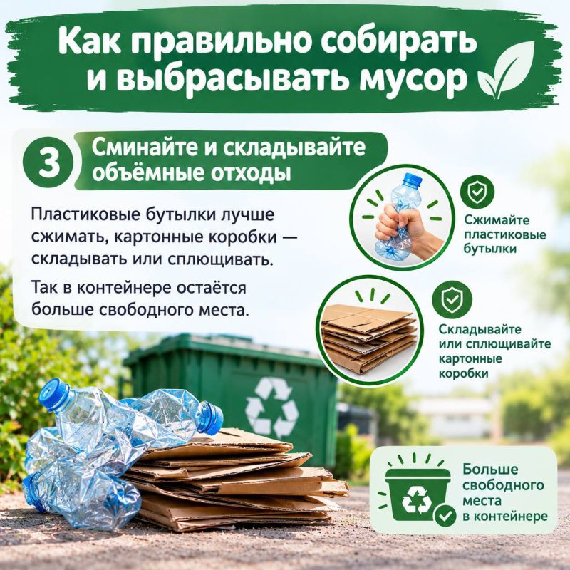 Как правильно собирать и выбрасывать мусор Как правильно собирать и выбрасывать мусор
